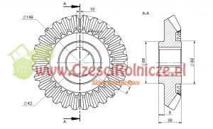 KOŁO ZĘBATE Z-29        0545020020 [RO00-0113]