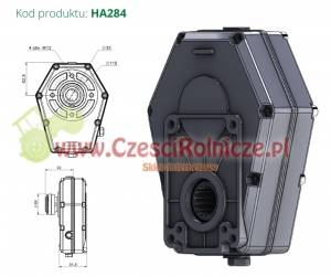 MULTIPLIKATOR  F  / PRZEKŁADNIA ALUMINIOWA [HA284]