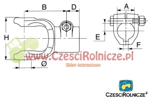 WIDŁAK ( 27,00- 74,60 )  @30          WPUST 8  SKRĘCANY  NA ŚRUBĘ [WWB0406]