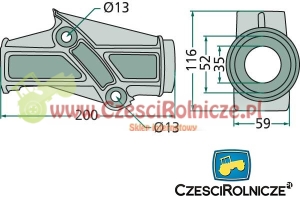 OBUDOWA RAMIENIA ZGRABIARKI [ZZF213]