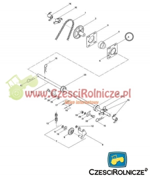 OBUDOWA ŁOŻYSKA D-206   4-OTW.     GRAE30 NPPB    ZE SMAROWNICZKĄ  AMAZONE 1236100 [RNA069]