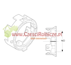 PIERŚCIEŃ ŚLIZGOWY COMER  46 MM  "T20"  24*62  ZEWN. [WWO207]