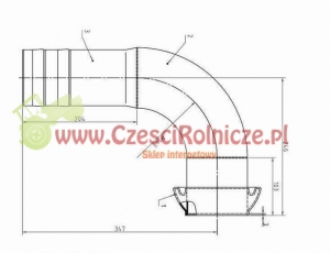 PERROT 4"  ZŁĄCZE  MĘSKIE  - KOLANKO 90  -  WĄŻ  FI-102 [BNA424]