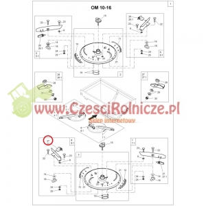 ŁOPATKA ODCHYLNA PRAWA  ZA-F   AMAZONE 933727 [RNA071]
