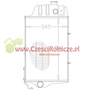 Chłodnica wody, pasuje do John Deere [AL25255n]