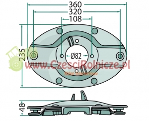 DYSK TNĄCY Z MOCOWANIEM [ZKK252] 