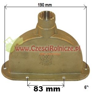 GÓRNA CZĘŚĆ ZASUWY   MZ  6 " [BNZ611]