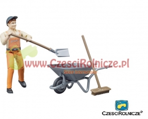 BRUDER 62130  Pracownik służb miejskich z akcesoriami [ZD62130]