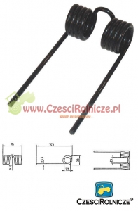 PALEC PODBIERACZA  145* 76  KRONE    -CZARNY- [ZPK107]