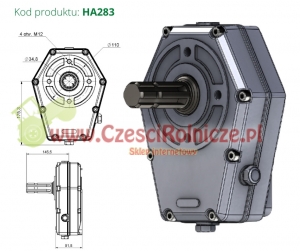MULTIPLIKATOR  M  / PRZEKŁADNIA ALUMINIOWA [HA283] 