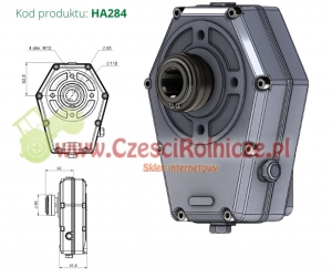 MULTIPLIKATOR  F  / PRZEKŁADNIA ALUMINIOWA [HA284]