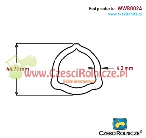RURA PROFILOWANA 44,7*4,20  SFT  S6  W [WWB0024]