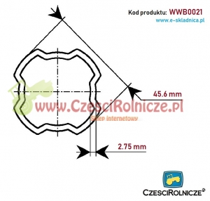 RURA PROFILOWANA SFT/S2       45,60*2,76 [WWB0021]