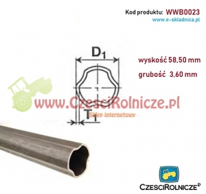 RURA PROFILOWANA 58,50*3,60  SFT  S6  Z [WWB0023]