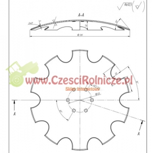 TALERZ  510  6-OTW./ 122  Z-10  [GB153]