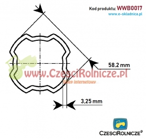 RURA PROFILOWANA SFT/S8        58,2*3,25 [WWB0017]