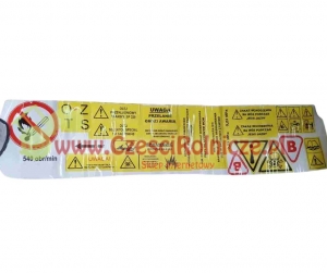 ZESTAW NAKLEJEK NA BECZKOWÓZ [BN000]