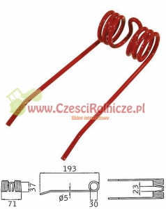 PALEC PODBIERACZA  193* 69  WELGER    -CZERWONY- [ZPW102]