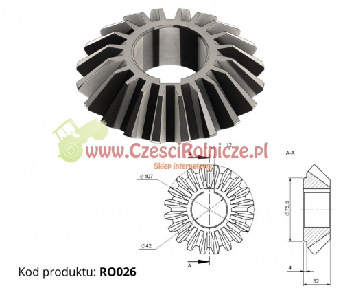 KOŁO STOŻKOWE Z-20 FI 42