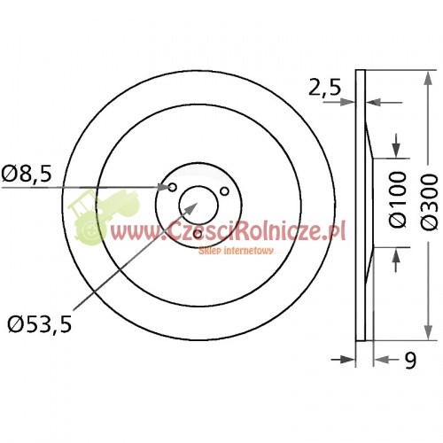 TALERZ REDLICY ZGARNIAJĄCEJ @ 300 ZAMIENNIK pasuje do AMAZONE D7 , D8, AD2, MD8, D7, RP-AD2, RP-AD8, Airstar