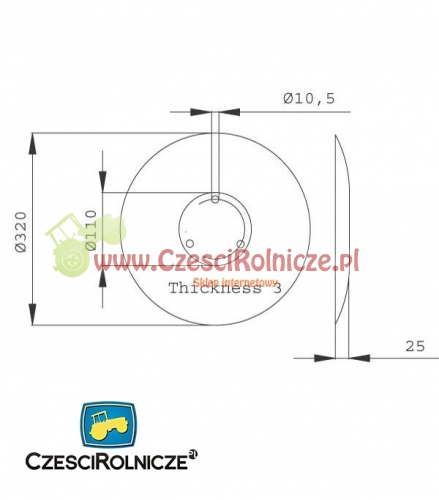 AMAZONE TARCZA REDLICY 955070 958445