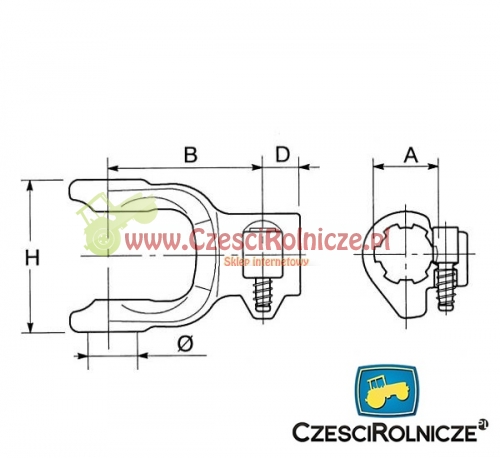 WIDŁAK ( 22,00- 54,00) 1 3/8 -Z21 KOŁEK
