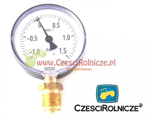 MANOMETR   80  1/2   -1 / + 1.5  BAR  PRZYŁĄCZE DOLNE      