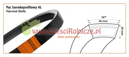 45-3375 LZ PAS KLINOWY ( HL-3334 ), 2012273 0619168