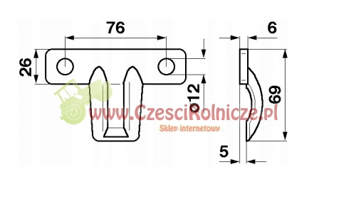 PRZYCISK KOSY M53 CLAAS