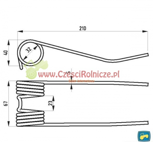 PALEC PODBIERACZA Z-224 5223000170