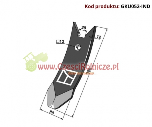 DZIÓB REDLICY DELTA-FLEX 300*80*12 TW-1 STANDARD [GKU052-IND]