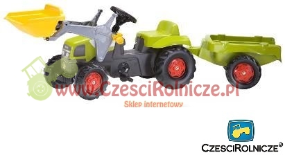 ROLLY KID  TRAKTOR CLAAS Z ŁADOWACZEM CZOŁOWYM + PRZYCZEPA     