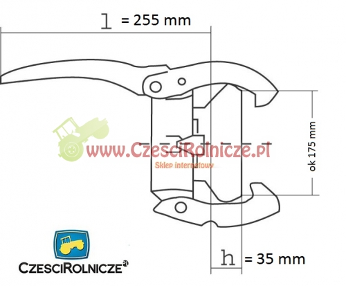 PERROT 5" ZAŚLEPKA ŻEŃSKA Z DŹWIGNIĄ