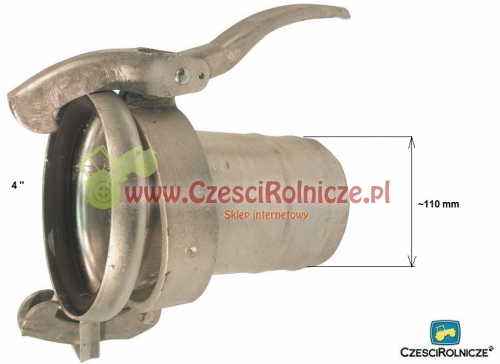 PERROT 4" ZŁĄCZE ŻEŃSKIE - WĄŻ FI-110 - NA DZWIGNIĘ - POLSKI