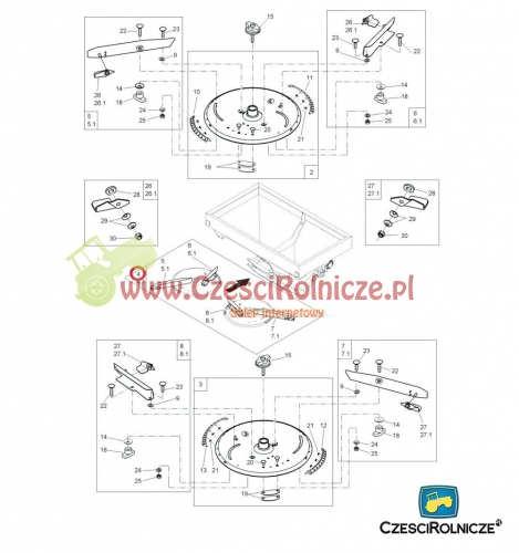 ZESTAW ŁOPATEK ROZTRZĄSAJĄCYCH 1985110 AMAZONE