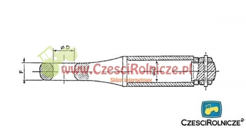 UCHO DO HOLOWANIA - ZACZEP FI-52 10T OBROTOWE