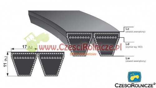 2B-5030 PAS KLINOWY HARVEST