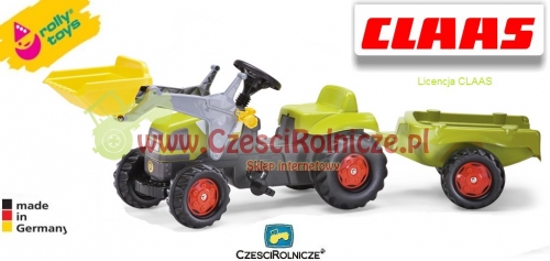 TRAKTOR CLAAS Z ŁADOWACZEM CZOŁOWYM + PRZYCZEPA