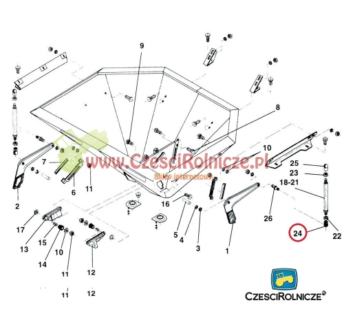 GŁÓWKA PRZEGUBU M10 L AMAZONE EL122 ZA-F