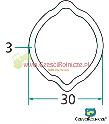 RURA PROFILOWANA G2 30,0*39*3,0  OA 