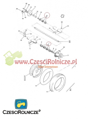 3192300 AMAZONE OPRAWA ŁOŻYSKOWA KOŁA JEZDNEGO