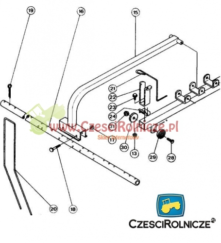 PALEC ZGRABIARKI 522* 80 KUHN 19003 -CZARNY / SZARY