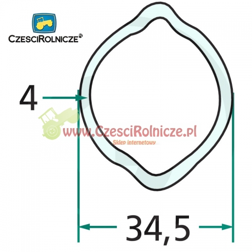 RURA PROFILOWANA G3 34,5*40*4,0 " OV "