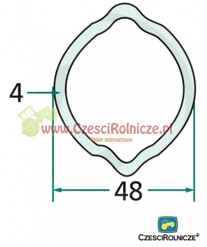 RURA PROFILOWANA G6 48,0*57,5*4,0 " 2A " 