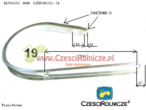 OSŁONA PODBIERACZA KRONE KR130-160 938198,1