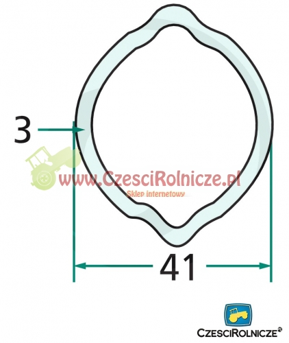 RURA PROFILOWANA G4 41,0*48*3,0 " 1 "