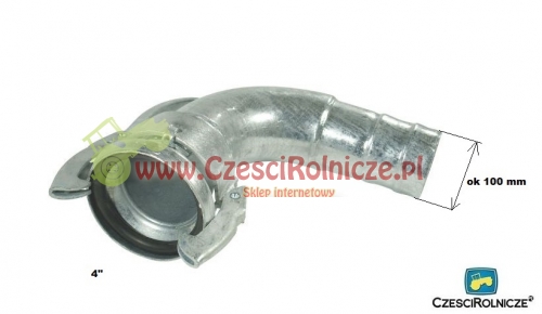 PERROT 4" ZŁĄCZE ŻEŃSKIE - KOLANKO 90 - WĄŻ FI-102