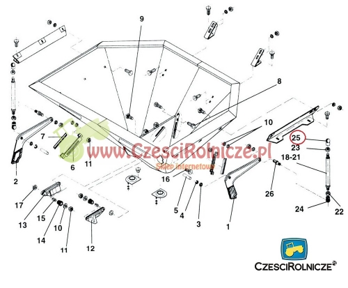 GŁÓWKA PRZEGUBU M10 P AMAZONE EL121 ZA-F 
