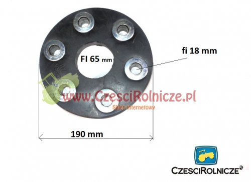 TARCZA MET-GUMOWA LAN 140 6 OTW. FI-18