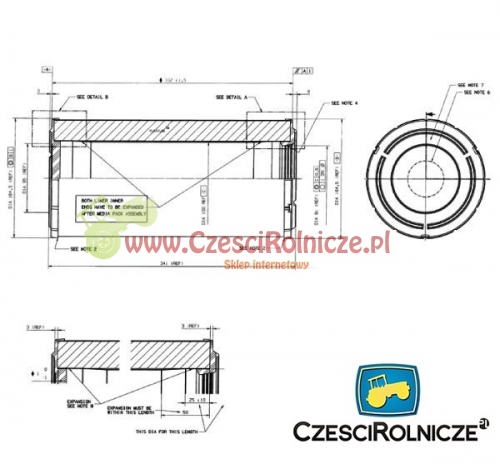 FILTR POW. I 340*165*95 
